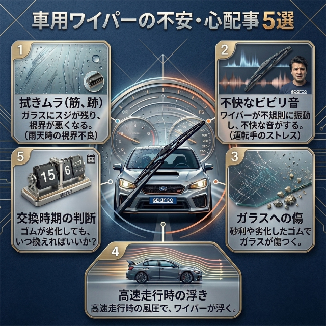 SPARCO(スパルコ) エアロ ワイパーブレード ニッサン 300 ZX